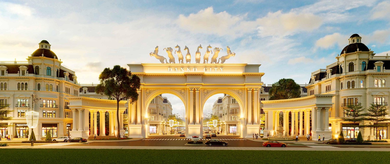 Thi Công Cổng Chào Khu Đô Thị Danko City