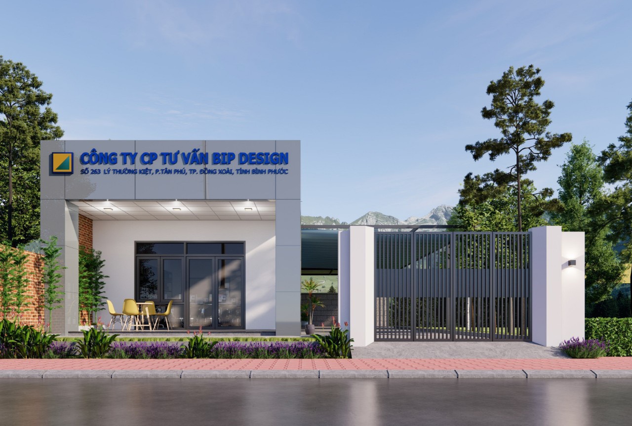 Thi Công Mặt Dựng Aluminium Cho Công Ty B.I.P Design | Chi Nhánh Bình Phước