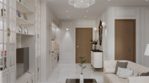 Thi Công Nội Thất Căn Hộ Tân Cổ Điển Sang Trọng