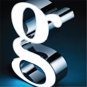 Chữ Nổi Mica Viền Inox